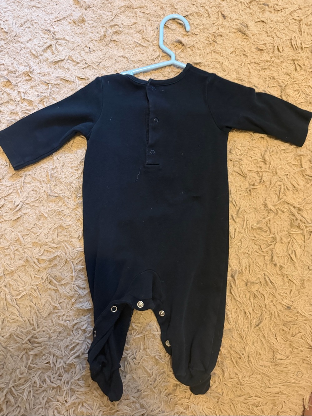 Carter's Black Footed Skeleton One-Piece - Picture 3 of 4